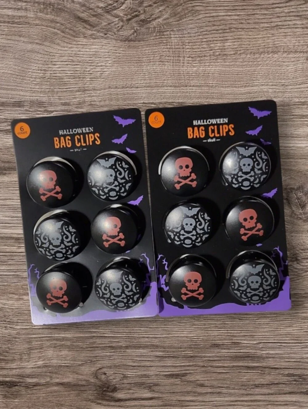 Halloween Themed Kitchen Towels & Skull & Crossbones Bag Clips